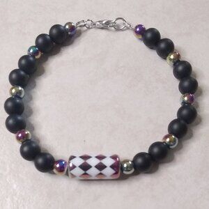 🍂🍁🍃 3/$25!!! Made for BBW Wrists! Color Changing Focal + Black Beads!